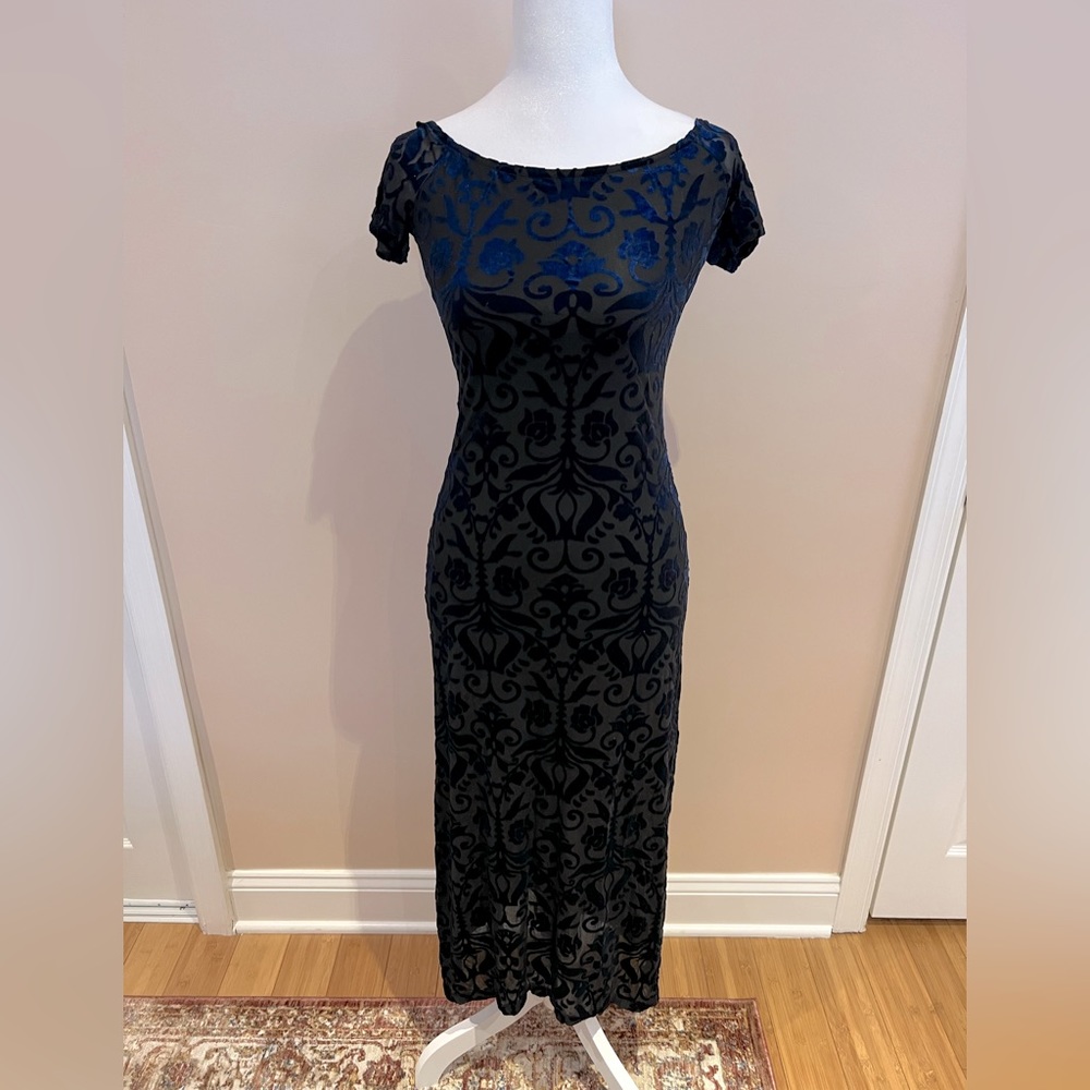 Aqua Velvet Dress Size XS